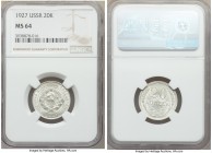 USSR 20 Kopecks 1927 MS64 NGC, KM-Y88.

HID09801242017

© 2020 Heritage Auctions | All Rights Reserved