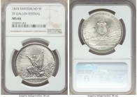 Confederation "St. Gallen Shooting Festival" 5 Francs 1874 MS66 NGC, KM-XS12. Mintage: 15,000. 

HID09801242017

© 2020 Heritage Auctions | All Rights...