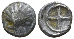 Calabria. Tarentum 480-470 BC. Litra AR
