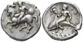 Calabria. Tarentum 344-340 BC. Nomos AR