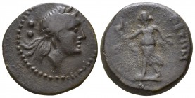 Bruttium. Petelia circa 215-210 BC. Sextans AE