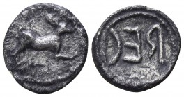 Bruttium. Rhegion 415-387 BC. Litra AR