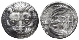Bruttium. Rhegion 415-387 BC. Litra AR