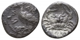 Sicily. Akragas circa 470-460 BC. Obol AR