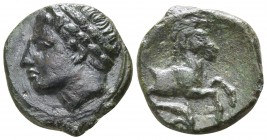 Sicily. Panormus circa 336-330 BC. Bronze Æ