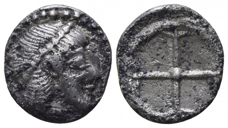 Sicily. Syracuse. Deinomenid Tyranny 485-466 BC.
Obol AR

10mm., 0,64g.

Pe...