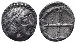 Sicily. Syracuse. Deinomenid Tyranny 485-466 BC. Obol AR