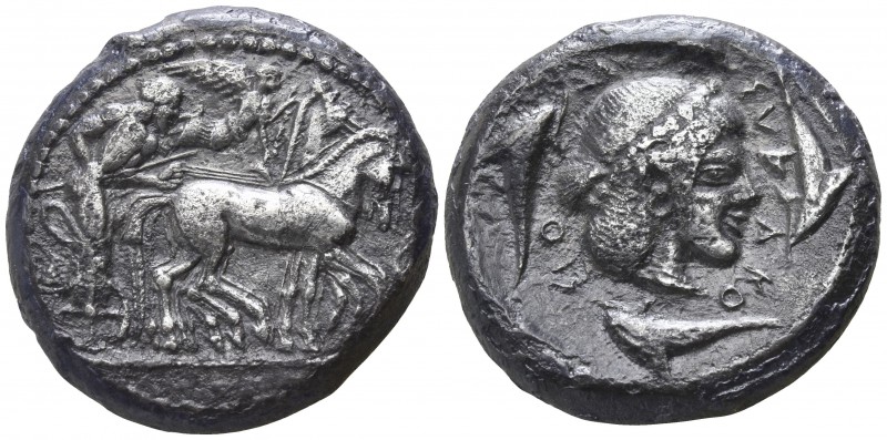 Sicily. Syracuse. Deinomenid Tyranny 485-466 BC.
Tetradrachm AR

24mm., 16,35...