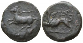 Sicily. Syracuse. Dionysios II 367-357 BC.  “Kainon” issue AE