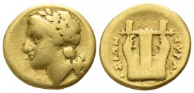 Sicily. Syracuse 317-289 BC. 1/4 Stater AV