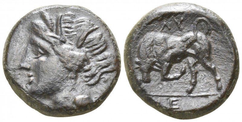 Sicily. Syracuse. Hieron II 275-215 BC.
Bronze Æ

16mm., 4,61g.

Wreathed h...
