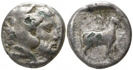 Kings of Macedon. Aigai. Amyntas III 393-369 BC. Didrachm AR