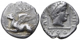 Thrace. Abdera. ΠΥΘΟΔΩΡΟΣ, magistrate 365-345 BC. Drachm AR