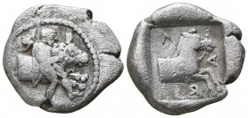 Thessaly. Larissa 460-450 BC. Hemidrachm AR