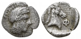 Thessaly. Pharsalos circa 450-400 BC. Hemiobol AR
