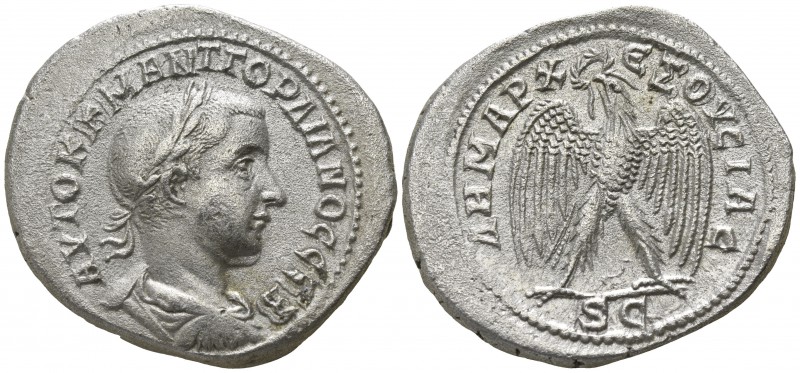 Syria. Antioch. Gordian III. AD 238-244.
Billon-Tetradrachm

29mm., 11,08g.
...