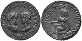 Mesopotamia. Singara. Gordian and Tranquillina  AD 238-244. Bronze Æ