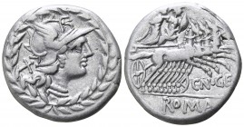 Cn. Gellius 138 BC. Rome. Denar AR