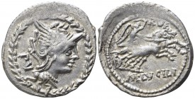 M. Lucilius Rufus 101 BC. Rome. Denar AR