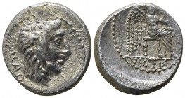 M. Porcius Cato  89 BC. Rome. Quinarius AR