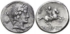 P. Crepusius 82 BC. Rome. Denar AR