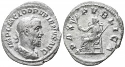 Pupienus AD 238. Rome. Denar AR