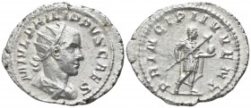 Philip II AD 247-249. Rome. Antoninian AR