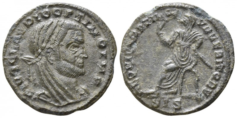 Claudius Gothicus AD 268-270. Siscia
Follis Æ

16mm., 1,11g.

DIVO CLAVDIO ...