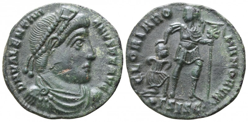Valentinian I AD 364-375. Siscia
Follis Æ

18mm., 2,25g.

D N VALENTINIANVS...