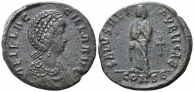 Aelia Flacilla AD 383-386. Constantinople. Follis Æ
