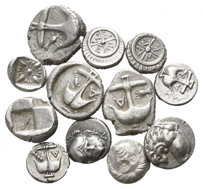 Lot of 12 greek silver coins / SOLD AS SEEN, NO RETURN!

very fine