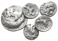 Lot of 5 alexander the great tetradrachm and drachms / SOLD AS SEEN, NO RETURN!