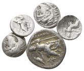 Lot of 5 Alexander the great tetradrachm and drachms / SOLD AS SEEN, NO RETURN!