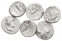 Lot of 6 roman republic denari / SOLD AS SEEN, NO RETURN!