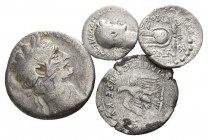 Lot of 4 roman imperial silver coins / SOLD AS SEEN, NO RETURN!