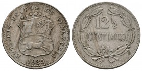 ESTADOS UNIDOS DE VENEZUELA. 12 1/2 Céntimos. (CuNi. 5,00g/23mm). 1925. Philadelphia. (Km#Y28). MBC+.