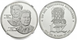 REPÚBLICA DE VENEZUELA. 1300 Bolívares. (Ar. 39,80g/40mm). 1991. Caracas. (Km# no cita). Recogida en el Catálogo de Moneda Venezolana de Germán Hernán...