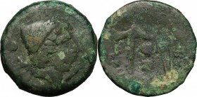 Etruria, Populonia. AE Sextans, c. 250-200 BC