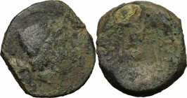 Etruria, Populonia. AE Sextans, c. 250-200 BC