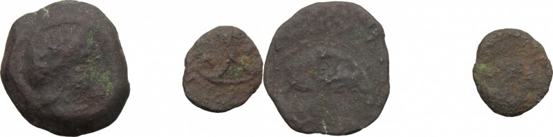 Greek Italy. Etruria, uncertain mint. Multiple lot of two (2) unclassified AR(?)...
