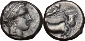 Central and Southern Campania, Neapolis. AR Didrachm, c. 320-300 BC