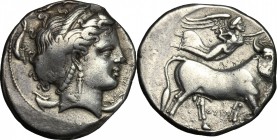 Central and Southern Campania, Neapolis. AR Didrachm, c. 300 BC
