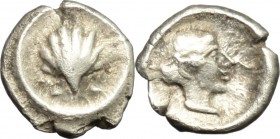 Southern Apulia, Tarentum. AR Hemilitron, c. 470-450 BC