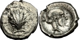 Southern Apulia, Tarentum. AR Hemilitron, c. 470-450 BC