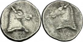 Southern Apulia, Tarentum. AR Obol, c. 325-280 BC