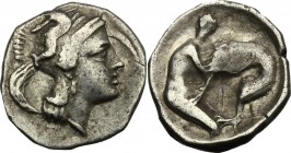 Southern Apulia, Tarentum. AR Diobol, 325-280 BC