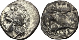 Northern Lucania, Velia. AR Didrachm, c. 350 BC