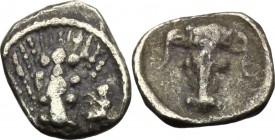 Southern Lucania, Metapontum. AR Obol, c. 430-400 BC