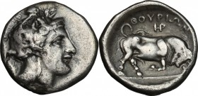 Southern Lucania, Thurium. AR Stater, c. 400-350 BC