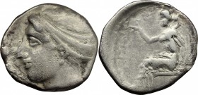 Bruttium, Terina. AR Stater, circa 440-425 BC